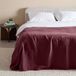 NOUS Living Sprei / Zomerdekbed Mousseline (160x250 cm) Rood Effen