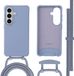 imoshion Color Backcover met afneembaar koord met MagSafe voor de Samsung Galaxy S26 - Ash Blue
