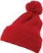 Flexfit Muts met omgeslagen rand en pompon, van het merk Flexfit, katoen, rood, mannen, beanie