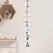 Sticker Scandinavische meetlat Sticker, Zelfklevend voor Kinderkamer, 1 Vloer, 50 x 20 cm
