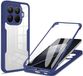 Techsuit Hoesje geschikt voor Xiaomi 15T Pro - ColorVerse 360 Case met Screenprotector - Blauw