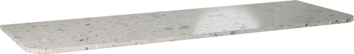 Balmani Moon Stretto enkel of dubbel tablet terrazzo greige 160 x 55 cm