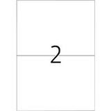 HERMA Premium - Papier - mat - permanent zelf-klevend - wit - A5 (148 x 210 mm) 400 etiket(ten) (200 vel(len) x 2 gelamineerde etiketten