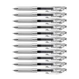 Pentel Energel Pure BLN75TL-Cax Gel 12 Stuk zwart