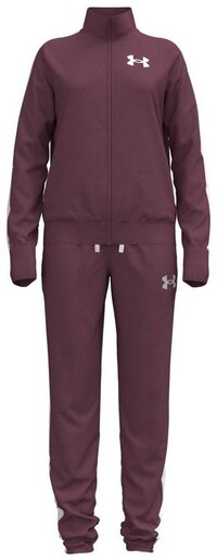 Under Armour UA Knit Track Suit Unisex Trainingspak - Roze - Wit - YSM