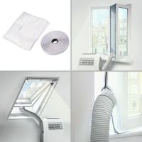 FDBW - Climatiseur mobile - Kit de calfeutrage de fenêtre - 300 cm - Également contre les insectes