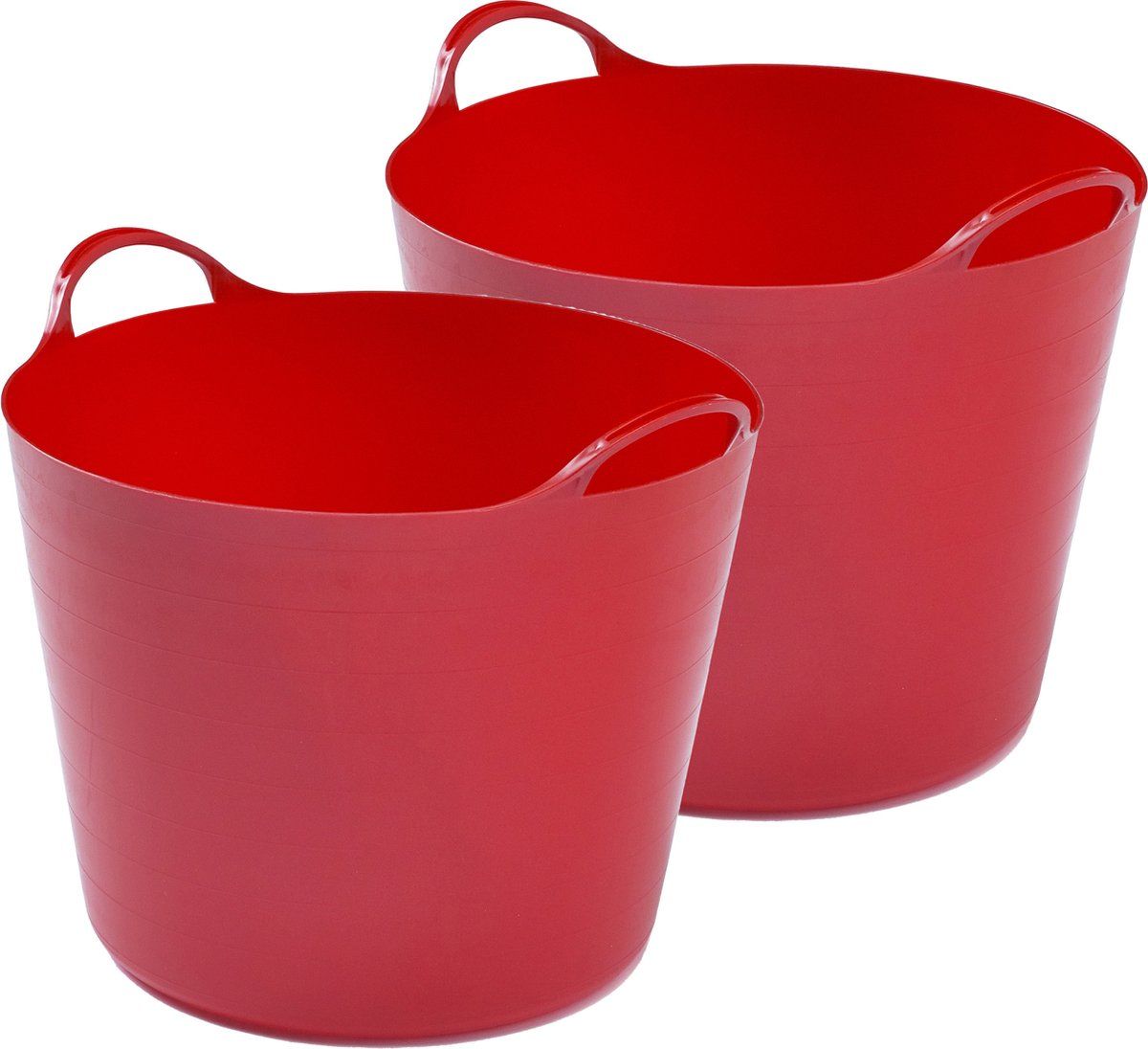 Whitefurze Flexibele emmer - 2x - 26 liter - Rood