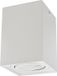 Maclean MCE426 W GU10 - Inbouwspots - halogeen opbouwspot, wit, 80x80x115mm, vierkant, aluminium