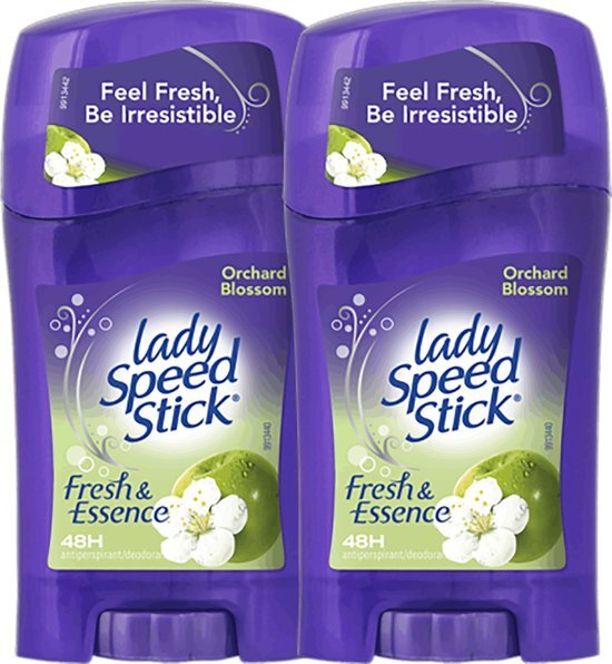 Lady Speed Stick Orchard Blossom Deodorant Vrouw - Anti Transpirant Deo Stick - Antiwittestrepen - 2-Pack