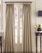 Curtainworks 30" x 95" Pinch Pinch Plooi Faux Zijde Marquee Gordijn - Zand