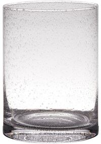 Hakbijl glass Cilindervaas Archer Soda Bubbles 15x20cm