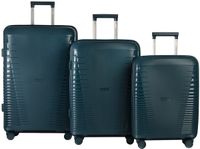 Worldpack Havanna 4 wielen Kofferset 3-delig - Harde bagage - TSA slot - petrol