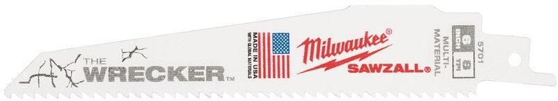 Extra heavy duty reciprozaagbladen voor metaal WRECKER 150 x 7/11 Tpi - 5 stuks - 48005701