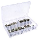 RS PRO Smeernippelkit bevat H1 recht 8 x 1 mm (x50); H2-45 8x1 mm (x50); H3-90 8x1 mm (x50); doos