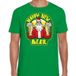 Bellatio Decorations Fout Kerst t-shirt - oud en nieuw / nieuwjaar shirt - happy new beer / bier - groen voor heren - kerstkleding / kerst outfit XXL