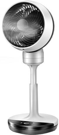 BES LED Ventilator - Aigi Diloma - Statiefventilator - Staand - Rond - Mat Wit - Kunststof