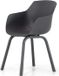 Lifestyle Garden Furniture Lifestyle Salina/Ancona 125 cm dining tuinset 5-delig grijs-antraciet kunststof 4 zitplekken