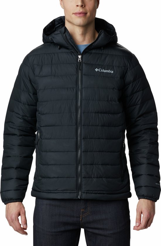 Columbia Powder Lite Hooded Jas Heren Black