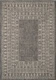 Safavieh Eigentijds Geweven Binnen/Outdoor Gebiedsdeken, Courtyard collectie, CY8482, in Zwart & Beige, 201 X 290 cm