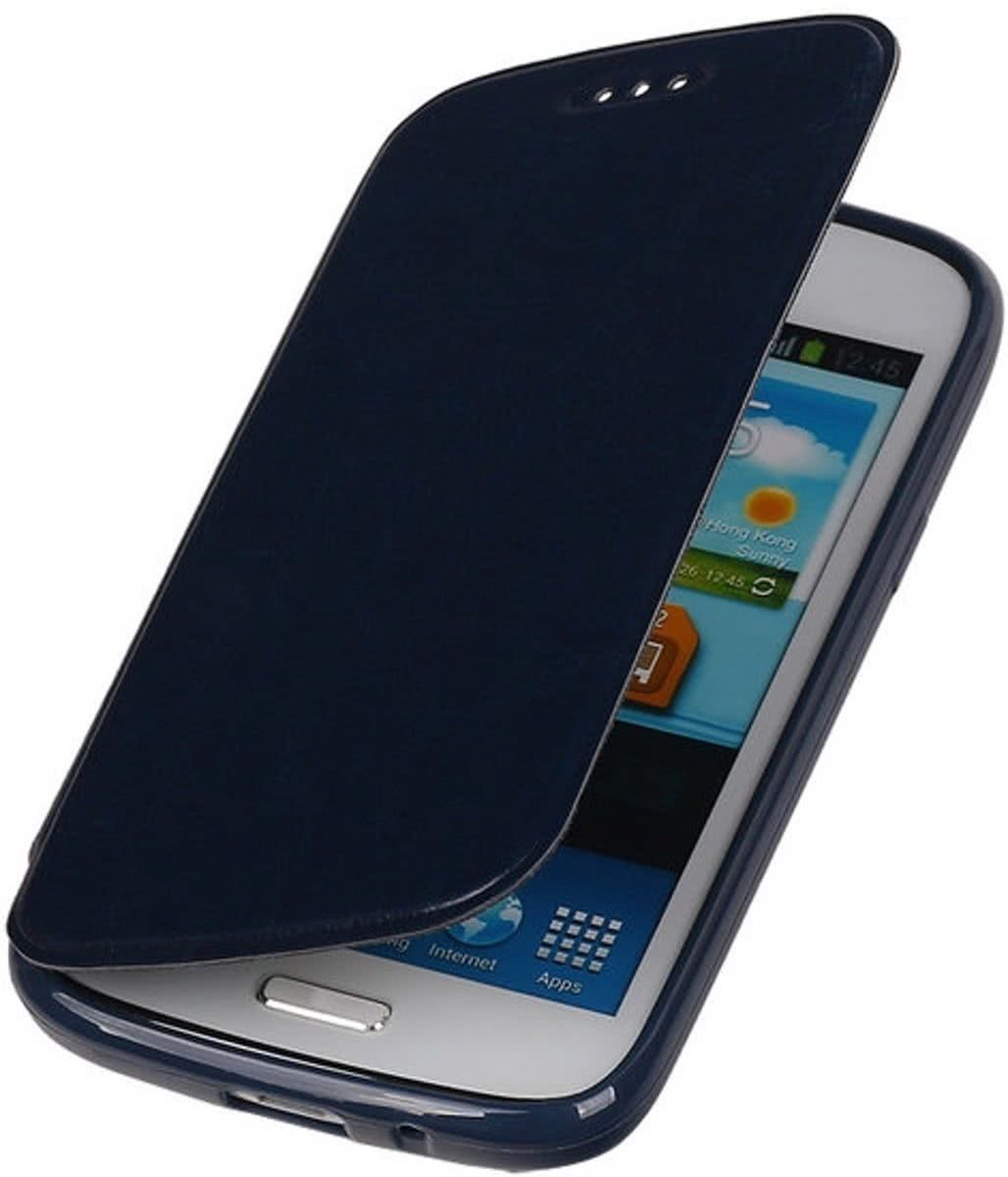 Best Cases Polar Map Case Donker Blauw LG G2 TPU Bookcover Hoesje
