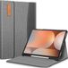 Fintie Hoes voor Samsung Galaxy Tab S9 FE Plus/Tab S9 Plus 12,4 inch 2023 tablet, folio beschermhoes met multi-hoekweergave, S Pen houder en documentenvak, donkergrijs