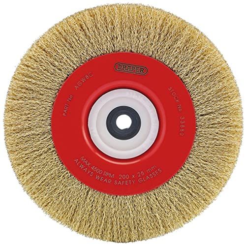 DRAPER 200 x 19 mm gegolfde staaldraad borstels