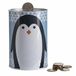 Premier Huishoudelijke Parker de Pinguïn Geld, Blik, Blauw, 10 x 10 x 15 cm