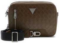 GUESS Torino Sac appareil photo Double Zip Vert olive foncé