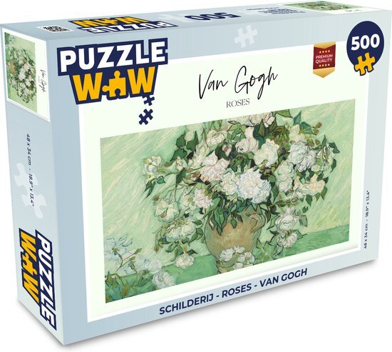 MuchoWow Puzzel Schilderij - Roses - Van Gogh - Legpuzzel - Puzzel 500 stukjes