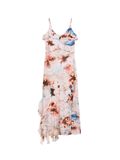 Desigual Jurk blauw / poederroze / rood