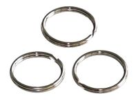 WEDO 2623125 sleutelringen van gehard staal | 100 stuks | 25 mm | zilver