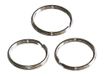 WEDO 2623125 sleutelringen van gehard staal | 100 stuks | 25 mm | zilver