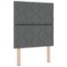 vidaXL Boxspringbed met hoofdeinde Donkergrijs 80 x 200 cm Stof