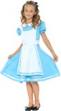 Smiffys Kinder Kostuum -Kids tm 6 jaar- Wonderland Princess Blauw