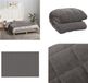 vidaXL Verzwaringsdeken 120x180 cm 9 kg stof grijs
