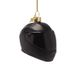 Vondels Boule de Noël - Casque de Moto 6.5cm en Verre, Noir