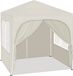 Happiq Pavillon de jardin pliable - Blanc - 2x2m - Tente de réception facile à monter