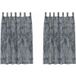 Rideaux en velours 2 pièces gris argenté 175 x 140 cm velours