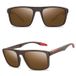 Nighthawk Lunettes de soleil polarisées Nighthawk Élégant pour homme - marron