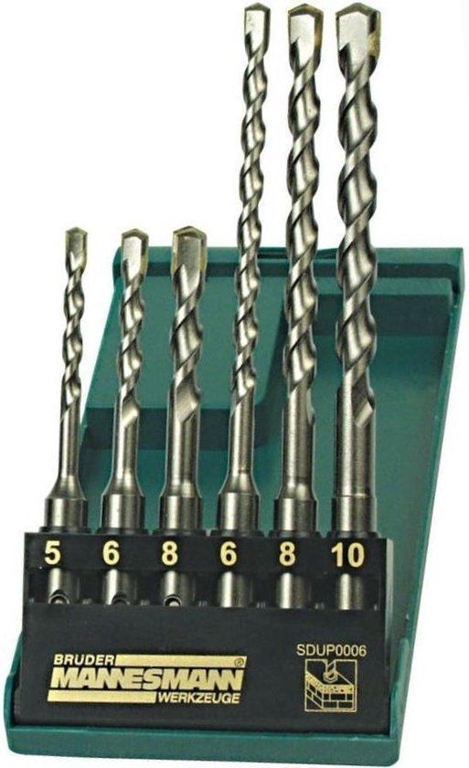 Brüder Mannesmann 54306 SDS-Plus Steenborenset - 6-delig