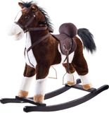 Viking Choice Hobbelpaard met Geluid - 73x28x70cm - Donkerbruin