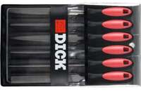 DICK Sleutelvijlenset - 6-delig - Met tweecomponenten-handvat