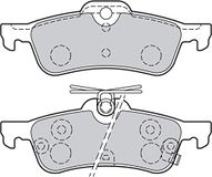 Valeo Set van 4 Remblokken 601486, Achteras | Compatibel met: HONDA CIVIC IX, CIVIC IX Tourer