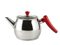 Inoxpran Waterkoker van roestvrij staal 18/10, deksel van glas, inductiebodem, 1,5 l