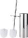 Unyqoos Brosse de toilette Brosse de toilette en acier inoxydable avec support