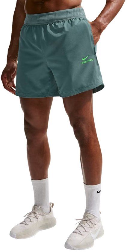 Nike Pro Training Sportshort Heren Blauw M