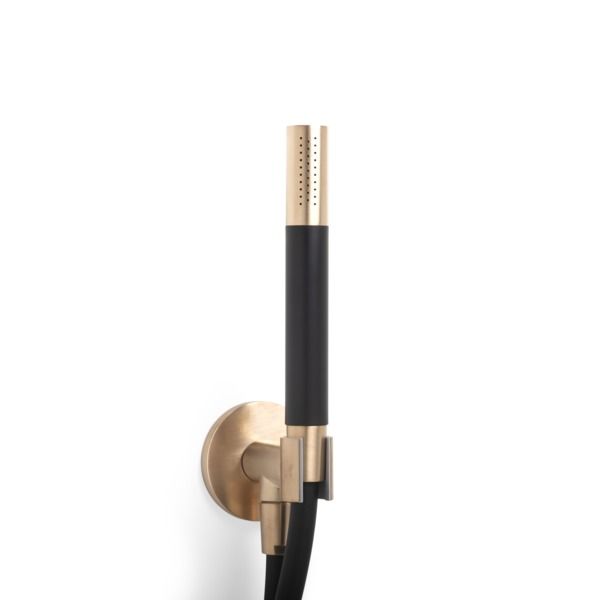 hotbath Cobber handdoucheset inbouw geborsteld messing (goud) M440BB