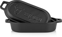BBQ-Toro Fonte braadpan | 1 litre | déjà culotté | Dutch oven, braadpan met deksel