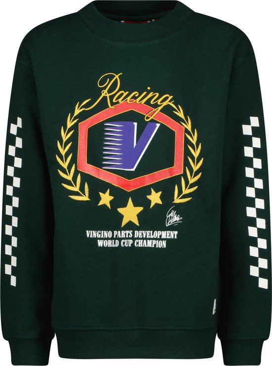Vingino Narin Jongens Trui - Racing green - Maat 164 - Herfst/Winter 2024