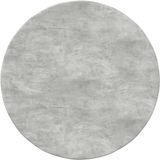 vidaXL Tafelblad Ø 50 x 1,5 cm Rond Bewerkt hout Betongrijs